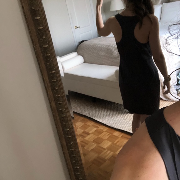 Barney's New York CO-OP Slate Gray Silk Tank Dress Size 6 Reg. $475 - Picture 4 of 6